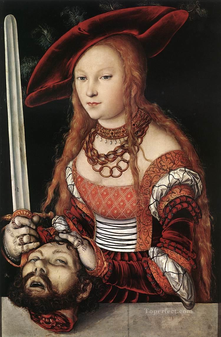 Judith With Head Of Holofernes Renaissance Lucas Cranach the Elder Oil Paintings